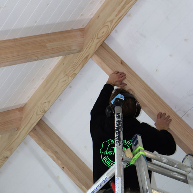 Fastening Decorative Rafters With Truss