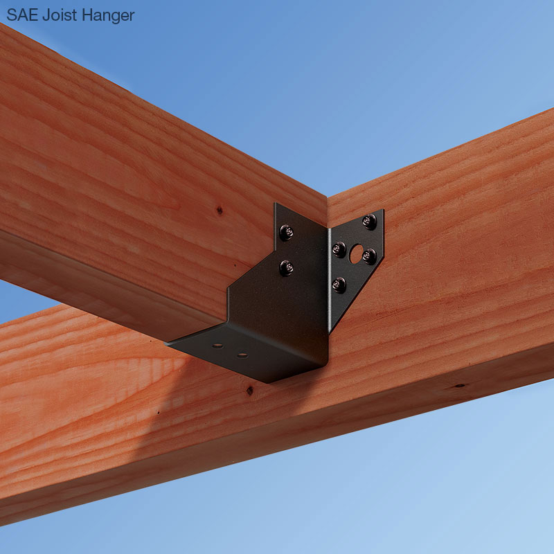 TIMBER TO TIMBER JOIST HANGERS 38mm 44mm 47mm 50mm PRE GALV FOR DECKING ROOFING 