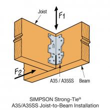 A34 A35 Reinforced Angle Bracket | Simpson Strong-Tie