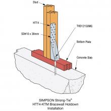 HTT4 Bracewall Holdown Kit | Strong-Tie | Together we're helping build ...